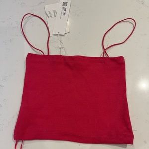 Zara top bright pink